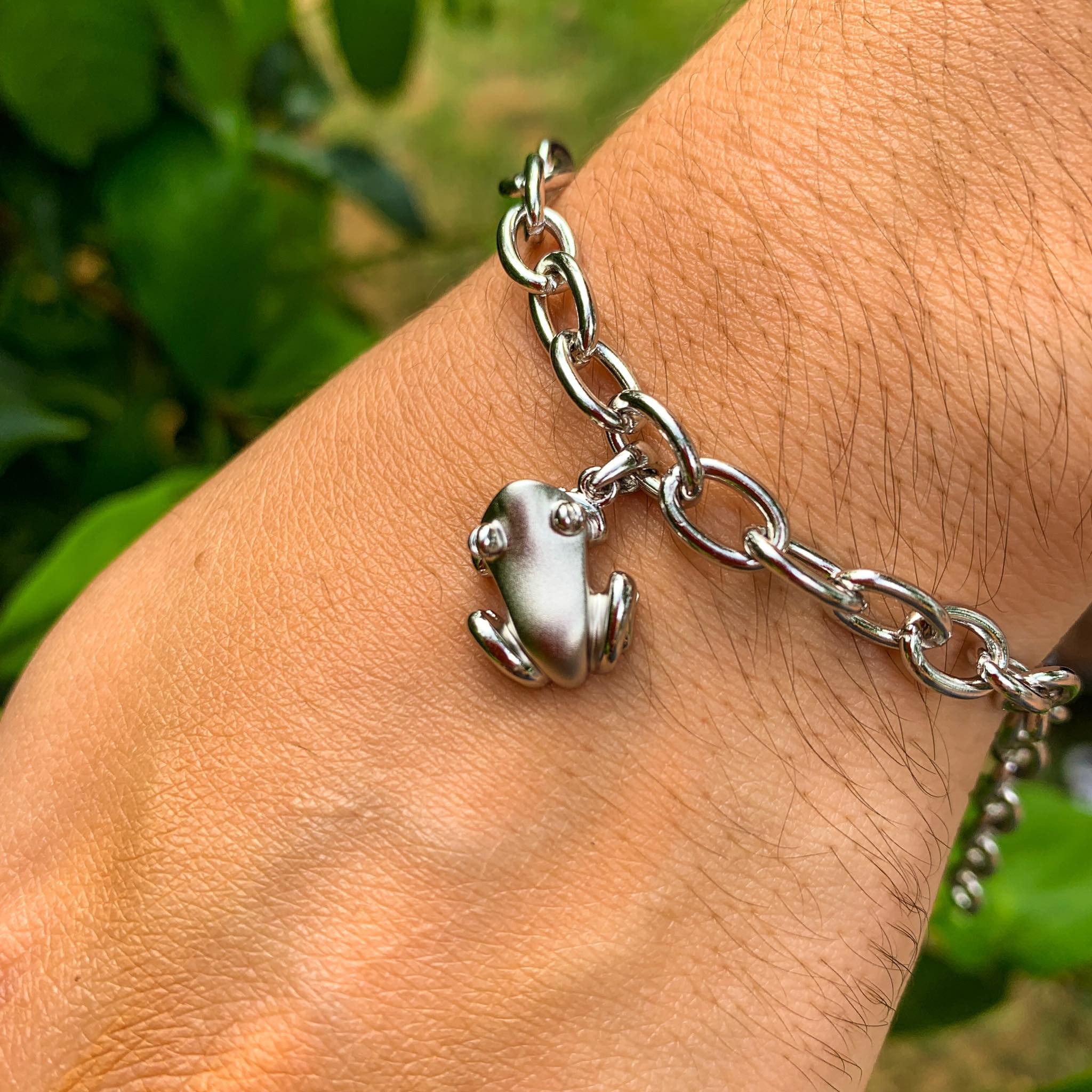 Coquí Solid Sterling Silver .925 link bracelet with lobster clasp 8 inches Coquí Solid Sterling Silver .925 link bracelet with lobster clasp 8 inches
