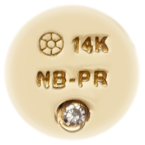 Proof of certified 14k gold high quality materials.