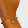 petite ring bead bracelet