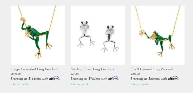 enamel frog pendants